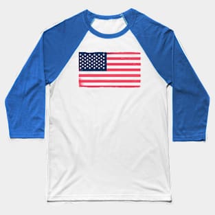 American Flag Grunge USA Flag Patriotic Mens Kids Womens Baseball T-Shirt